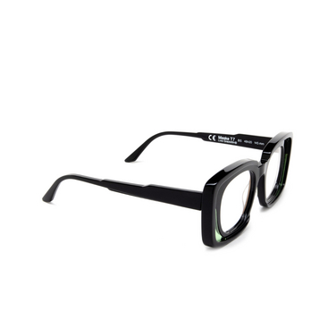 Kuboraum T7 Eyeglasses bs black shine - three-quarters view