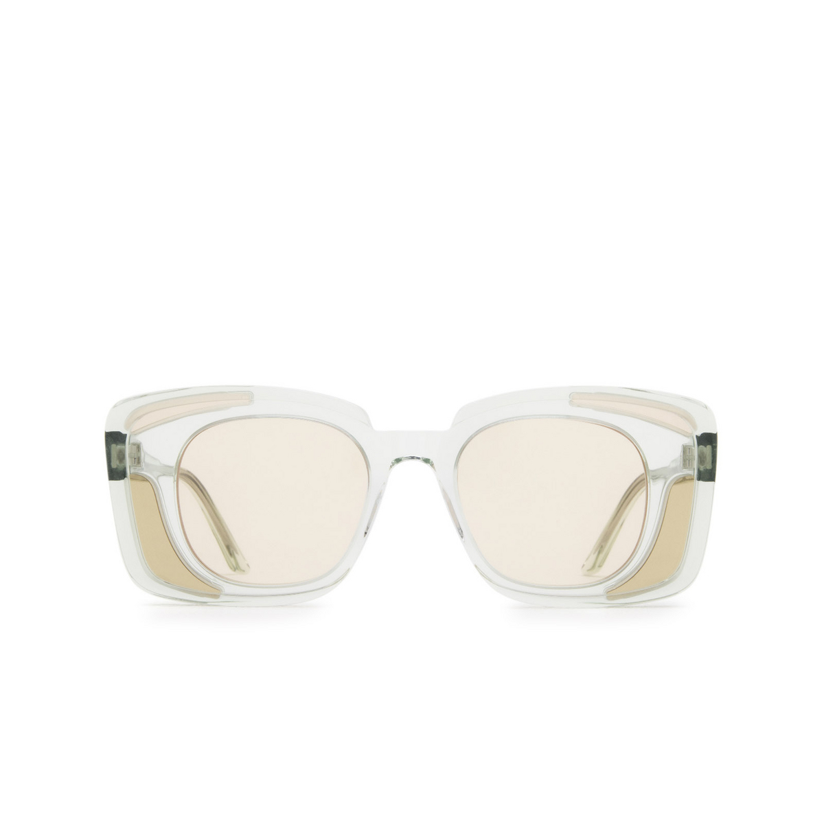 Kuboraum® Square Sunglasses: T7 color Mint Mt - front view.