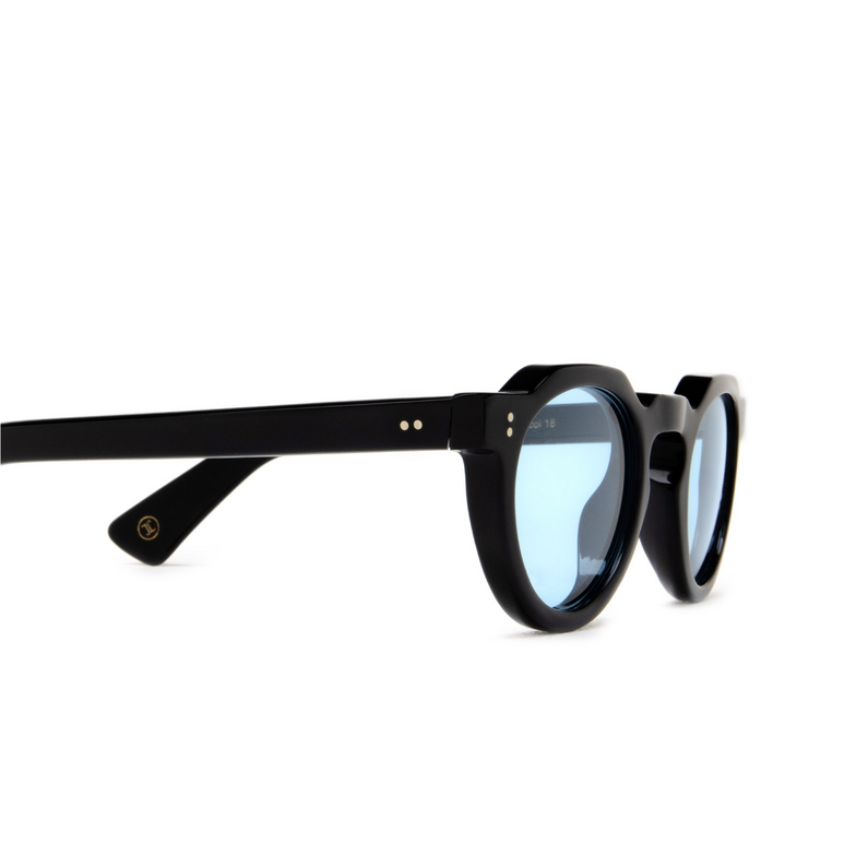 Lesca CROWN PANTO 8MM Sunglasses 18 / BLUE black / blue - 3/4