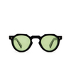 Lesca CROWN PANTO 8MM Sunglasses 18 / LIGHT GREEN black / light green - product thumbnail 1/4