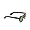 Lesca CROWN PANTO 8MM Sunglasses 18 / LIGHT GREEN black / light green - product thumbnail 2/4