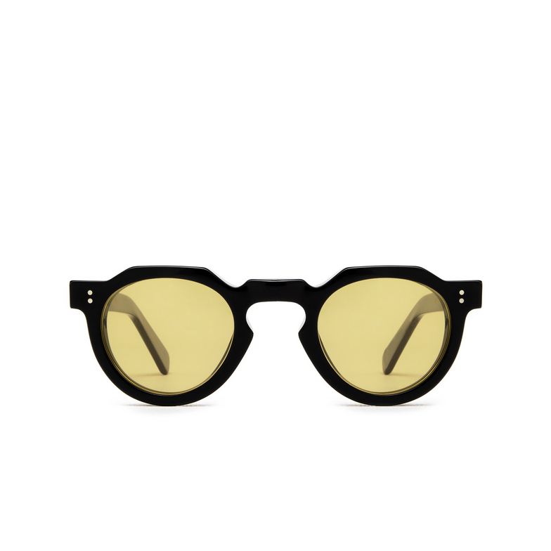 Lesca CROWN PANTO 8MM Sunglasses 18 / YELLOW black / yellow - 1/4