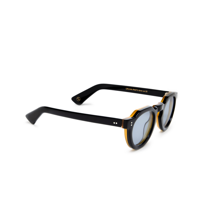 Gafas de sol Lesca CROWN PANTO 8MM 20 black / honey - 2/4