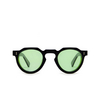 Gafas de sol Lesca CROWN PANTO 8MM 21 black / green - Miniatura del producto 1/4
