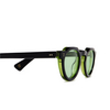 Gafas de sol Lesca CROWN PANTO 8MM 21 black / green - Miniatura del producto 3/4