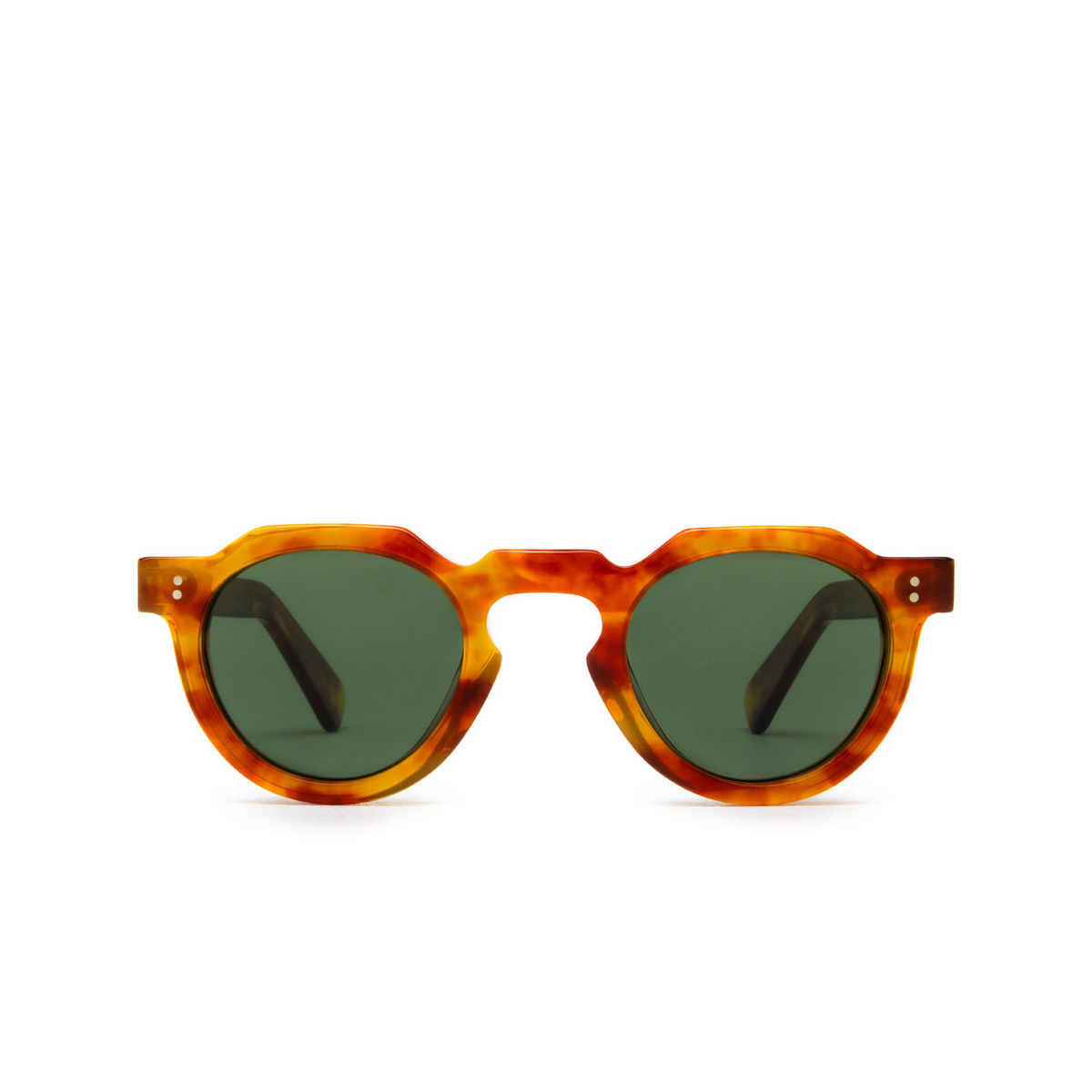 Lesca CROWN PANTO 8MM Sunglasses 23 Light Speckled Tortoise - front view