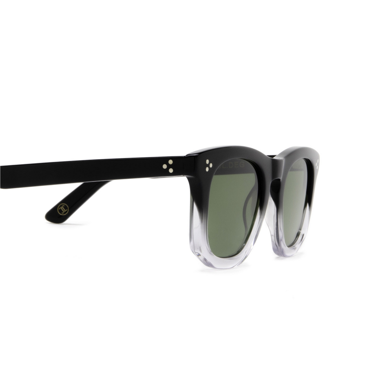 Lesca® Irregular Sunglasses: Guru Xl Sun color Deg Gradient Black - 3/4