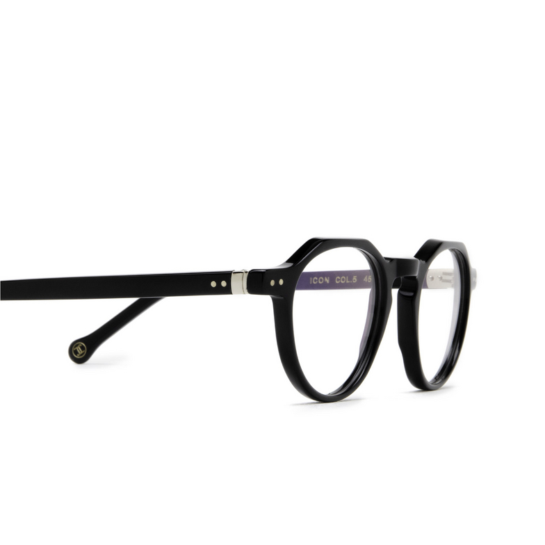 Lesca ICON Eyeglasses 5 black - 3/4