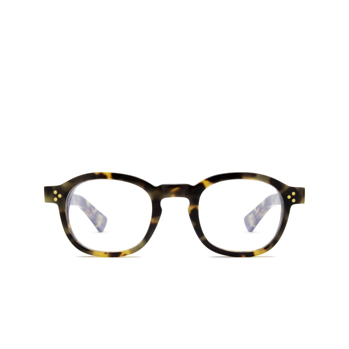 Lesca® Square Eyeglasses: Iota color Havana 4 - front view.