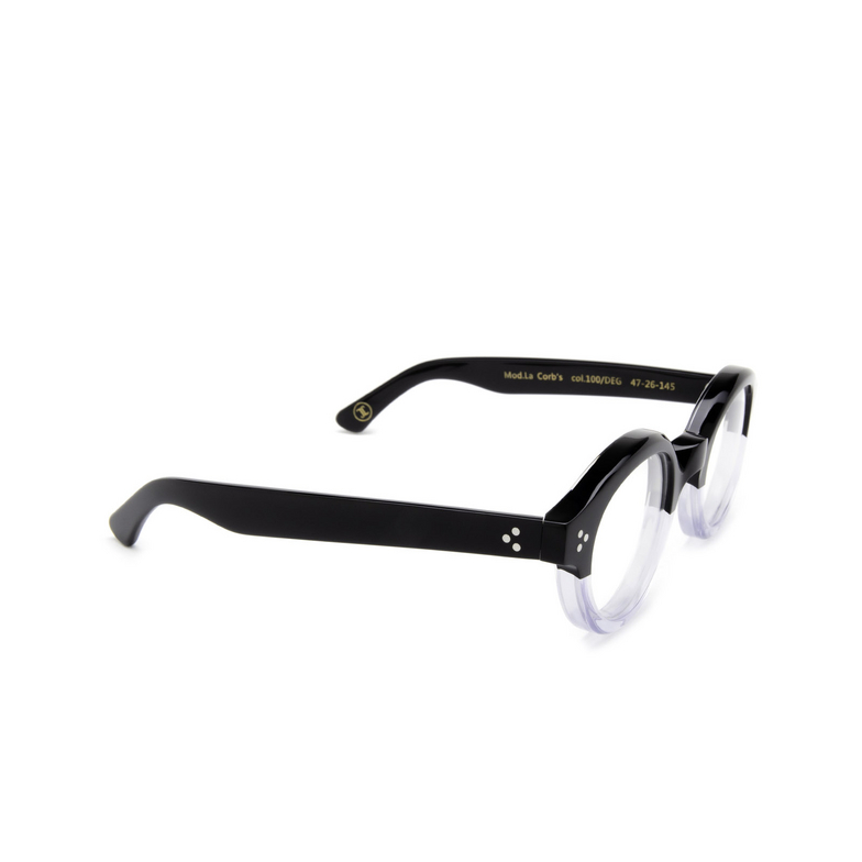 Lesca LA CORBS Eyeglasses 100 / DEG black gradient - 2/4