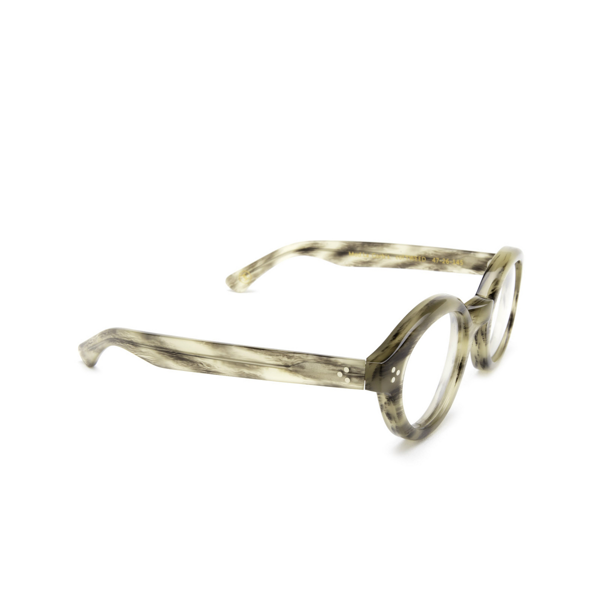 Lesca LA CORBS Eyeglasses TWEED Striped Grey - three-quarters view