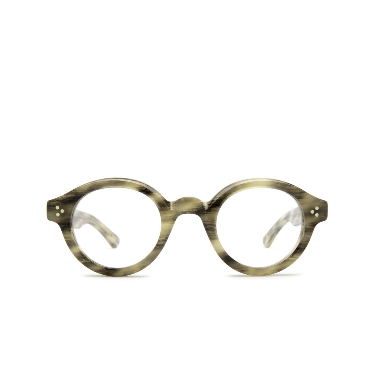 Lesca LA CORBS Eyeglasses TWEED Striped Grey - front view
