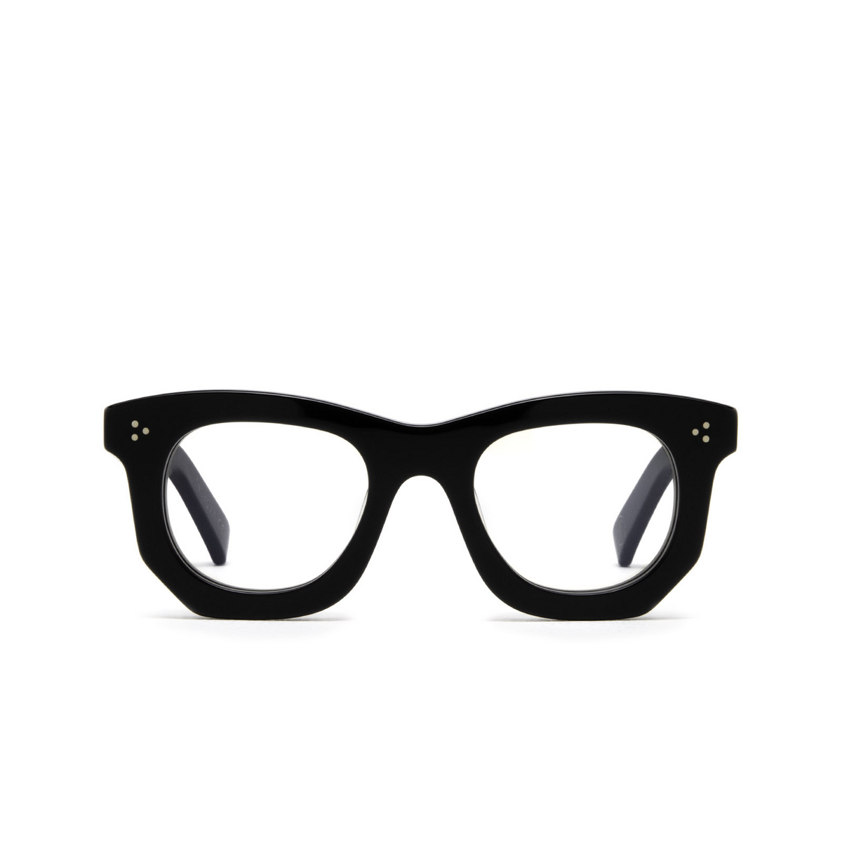 Lesca® Irregular Eyeglasses: Ogre Xl color Black 5 - front view.