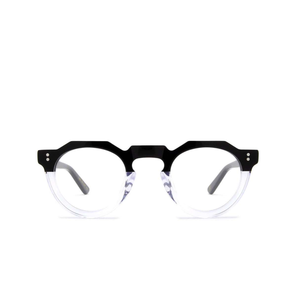 Lesca PICA Eyeglasses BLACK / CRYSTAL - front view