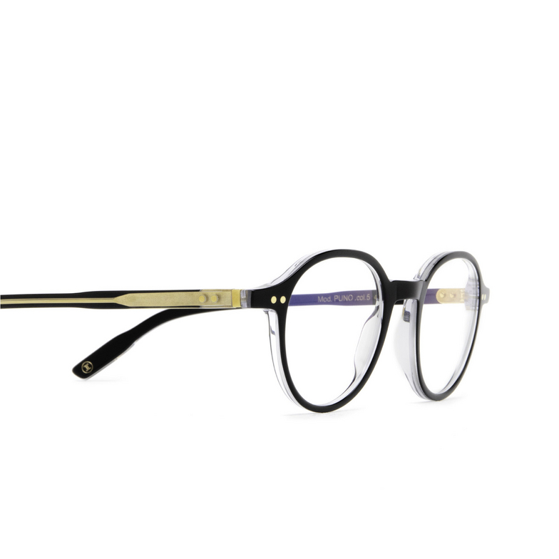 Lesca PUNO Eyeglasses 5 black / crystal - 3/4