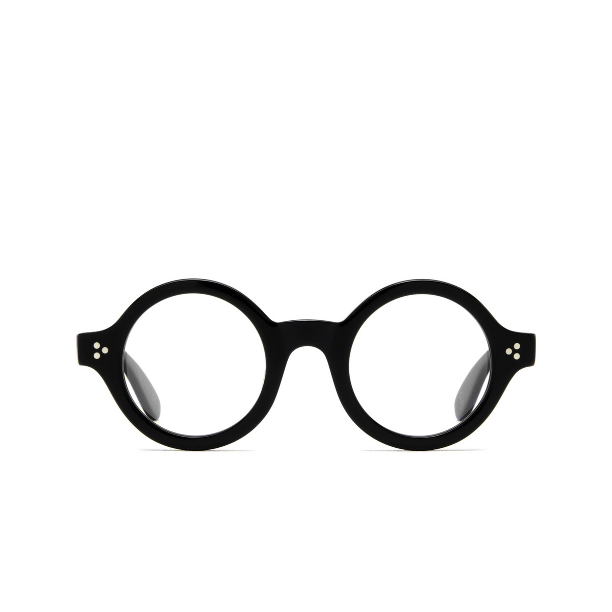 Lesca SAGA Eyeglasses BLK Black - front view