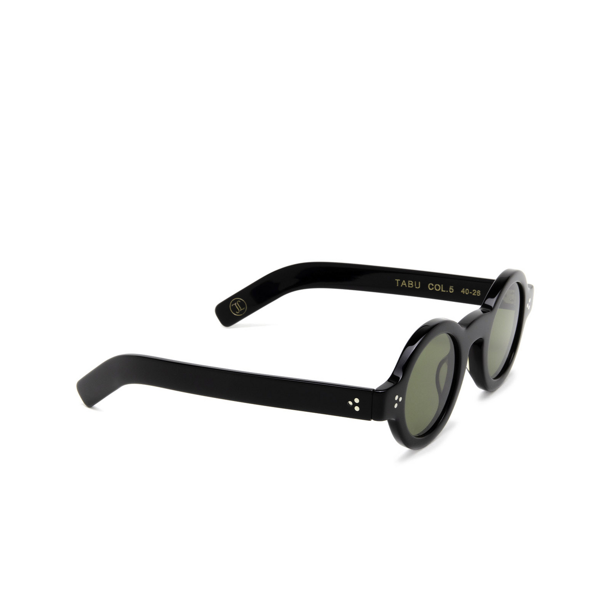 Lesca TABU Sunglasses 5 Black - three-quarters view