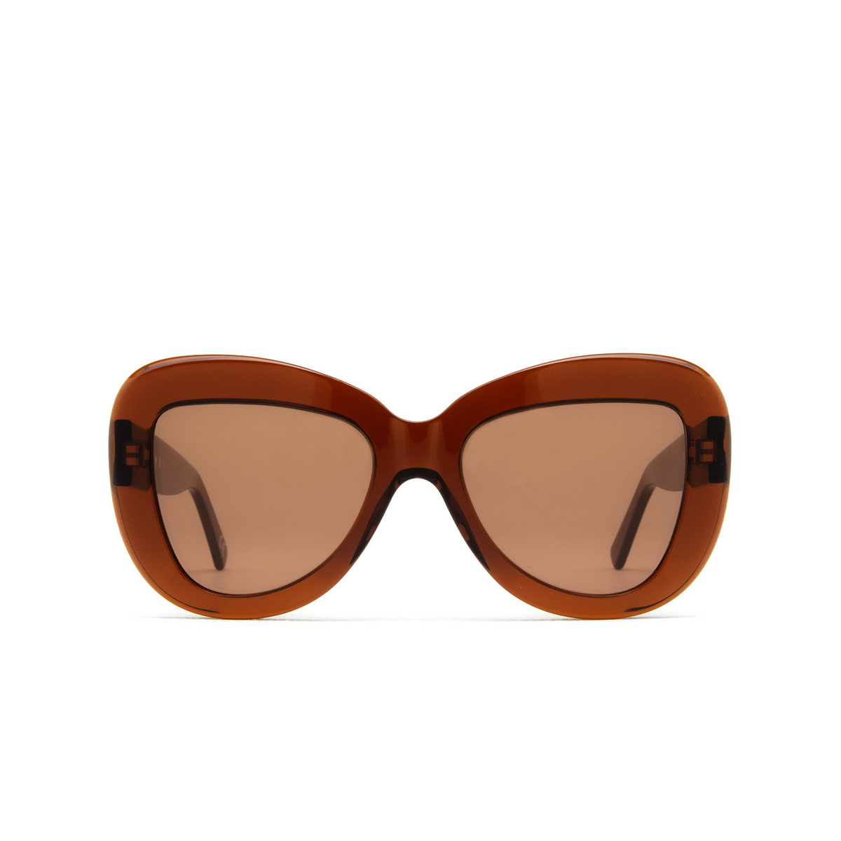 Marni® Butterfly Sunglasses: Elephant Island color Crystal Bordeaux Mgz - front view.