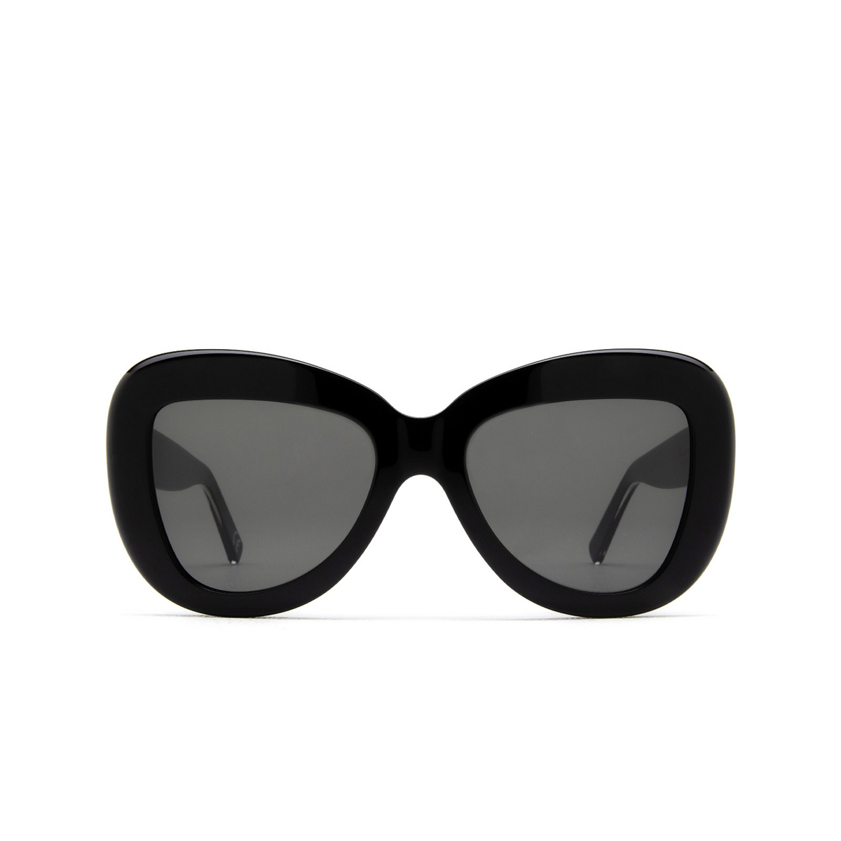 Marni® Butterfly Sunglasses: Elephant Island color Black Ntv - front view.