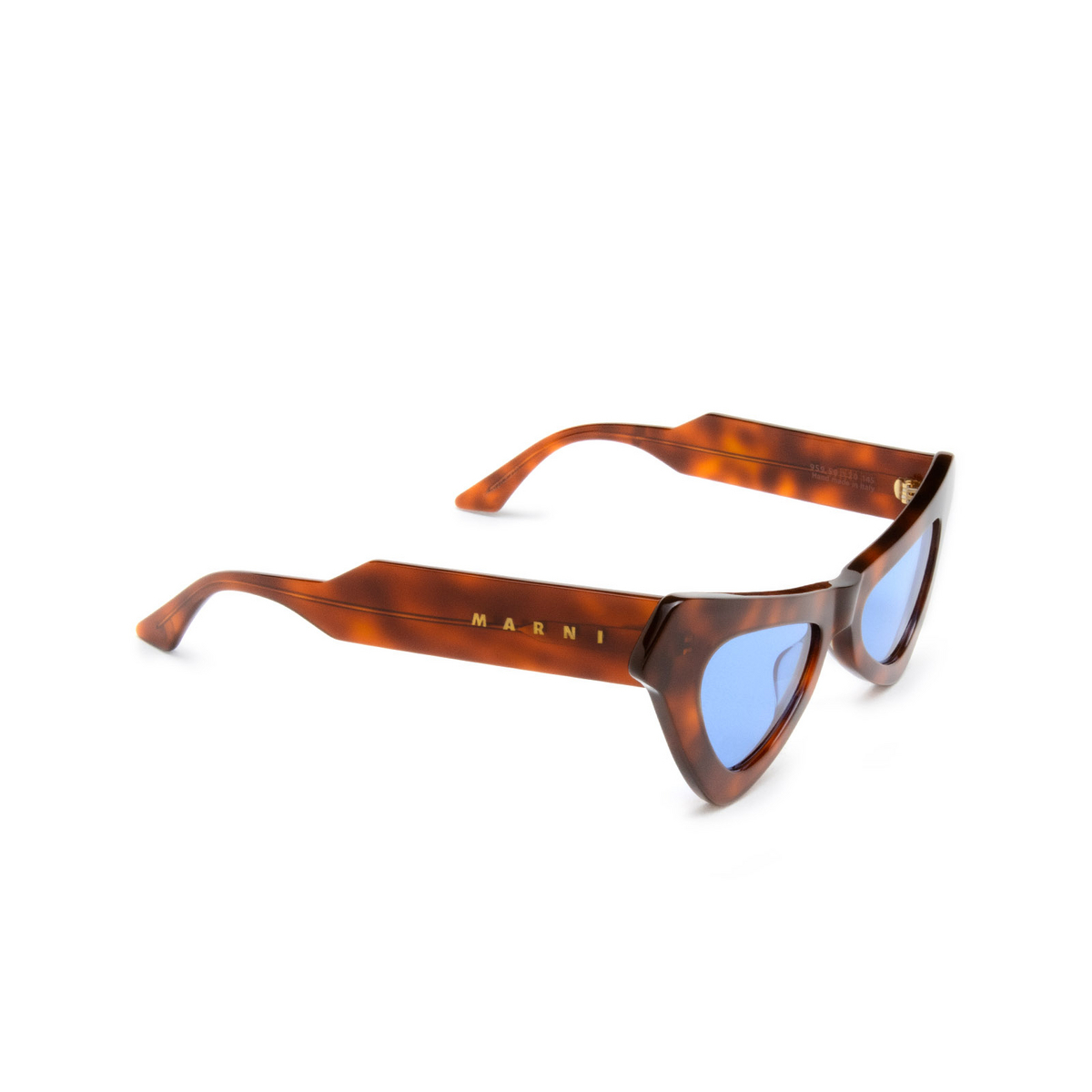Marni FAIRY POOLS Sunglasses 9S9 Havana Blue - three-quarters view
