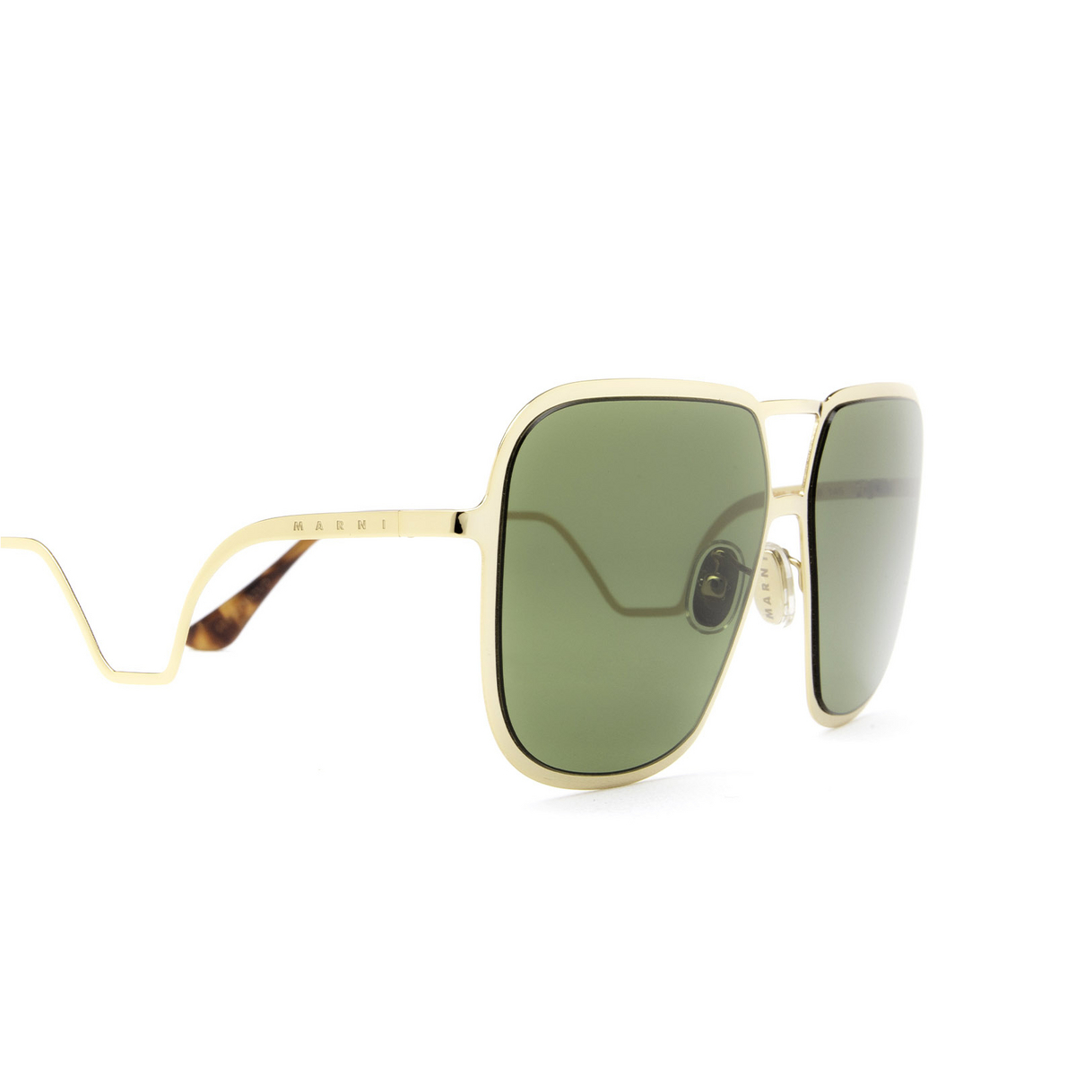 Marni® Square Sunglasses: Ha Long Bay color Green G69 - three-quarters view.