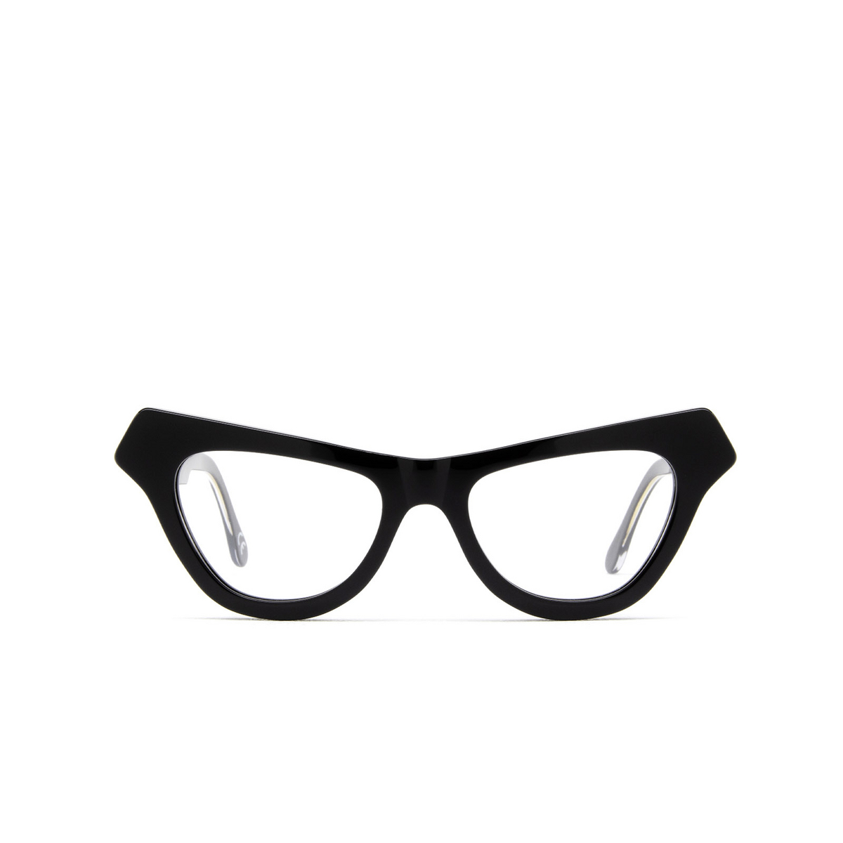 Marni® Irregular Eyeglasses: Jeju Island color Ctq Black - front view