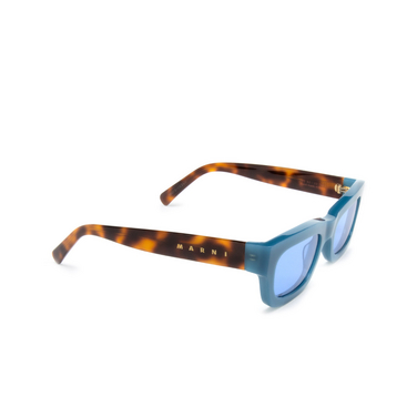 Gafas de sol Marni KAWASAN FALLS JB0 blue havana - Vista tres cuartos