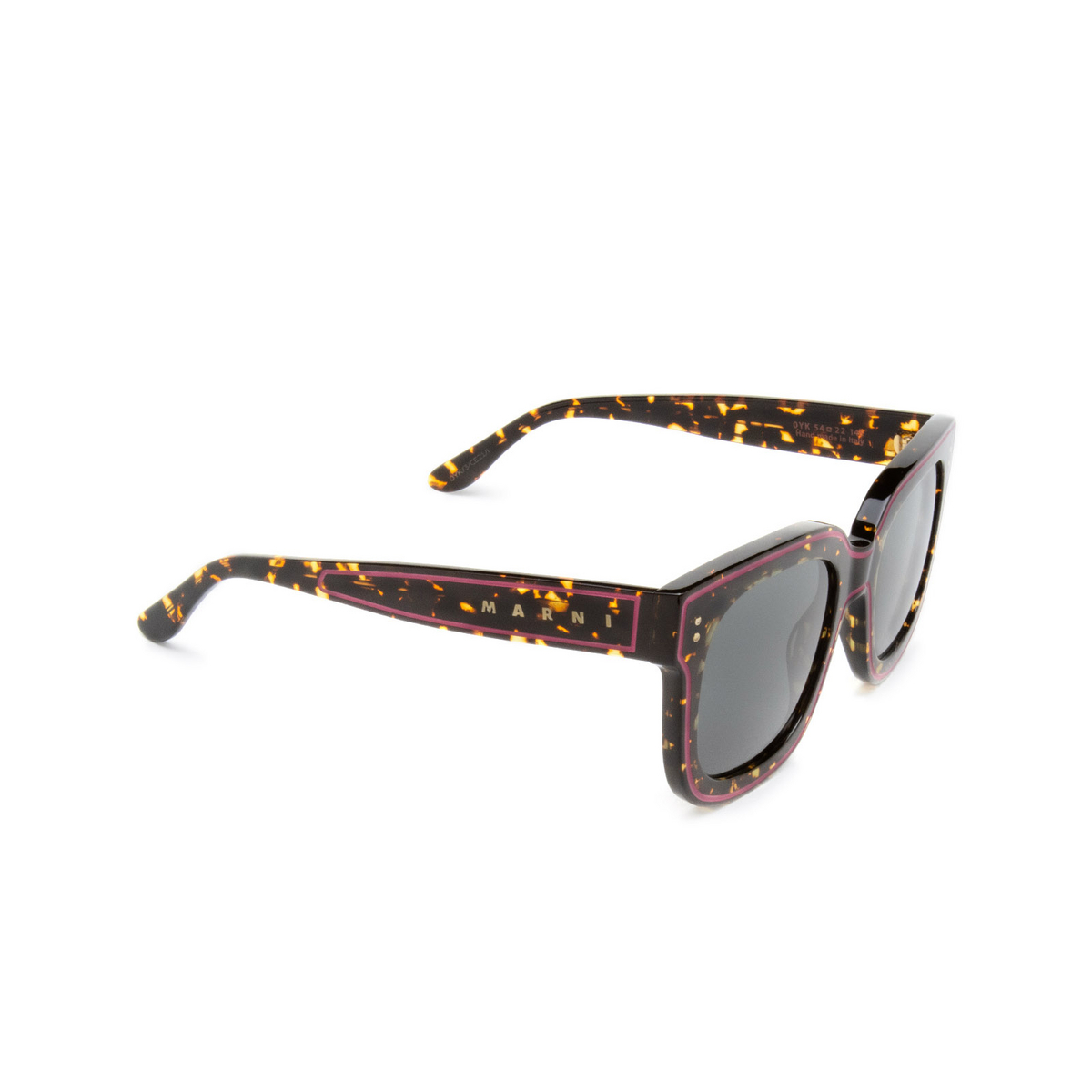 Marni LI RIVER Sunglasses 0YK Maculato - three-quarters view