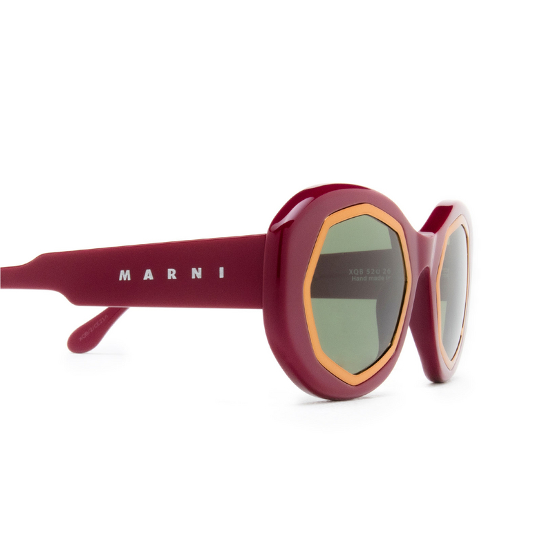 Marni MOUNT BROMO Sunglasses XQB bordeaux - 3/4