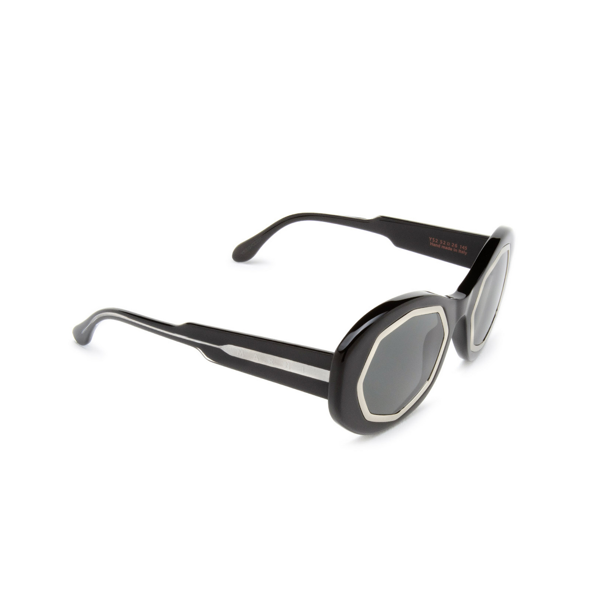 Marni MOUNT BROMO Sunglasses YS2 Black - three-quarters view