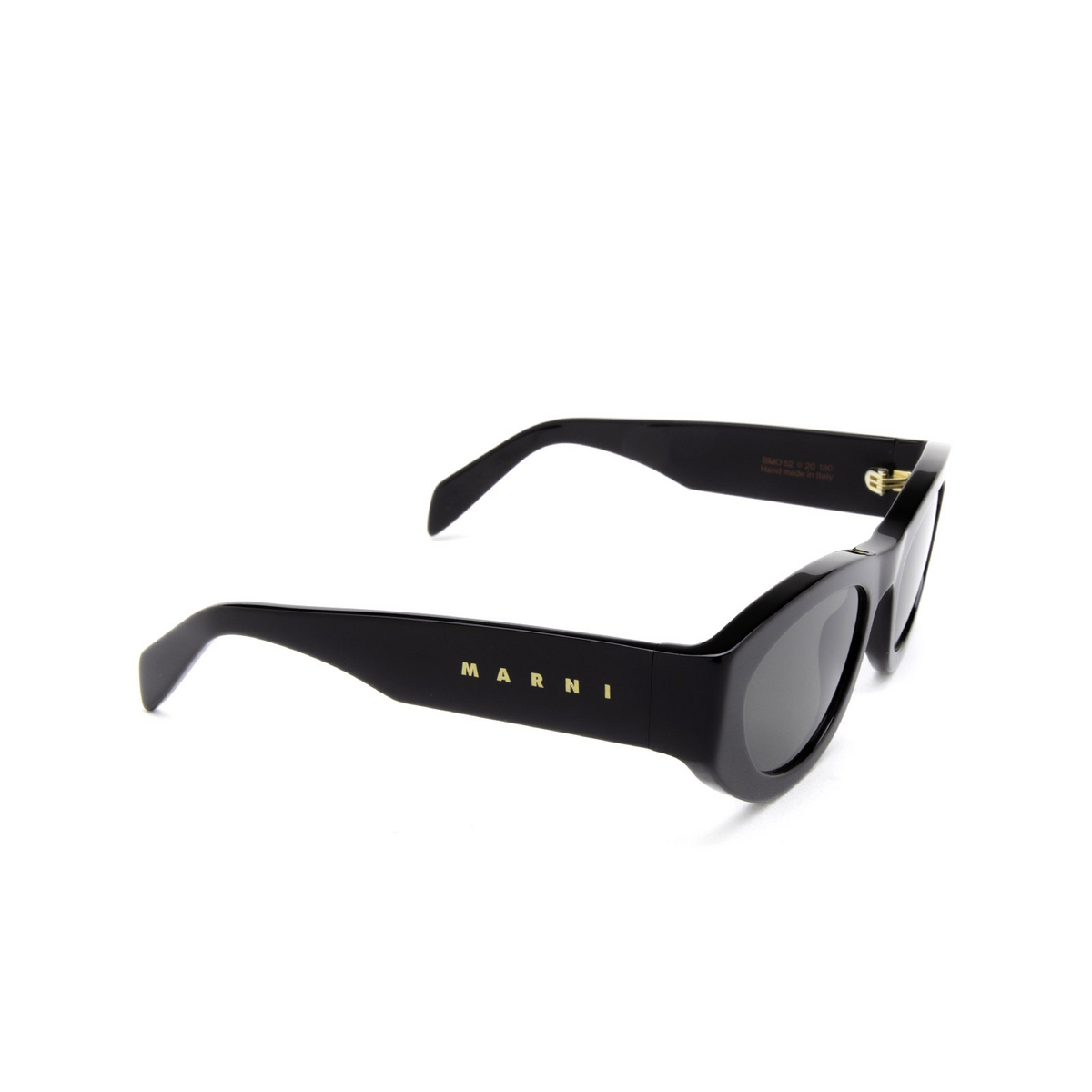 Marni® Cat-eye Sunglasses: Rainbow Mountains color Black Bmo - three-quarters view.