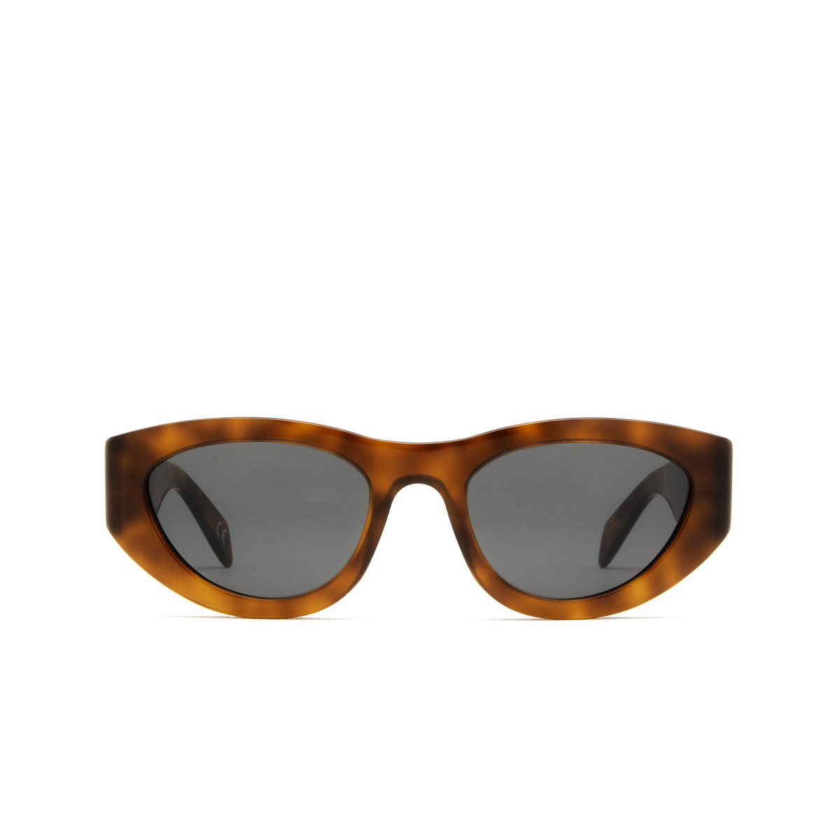 Marni® Cat-eye Sunglasses: Rainbow Mountains color Blonde Havana Rta - front view.