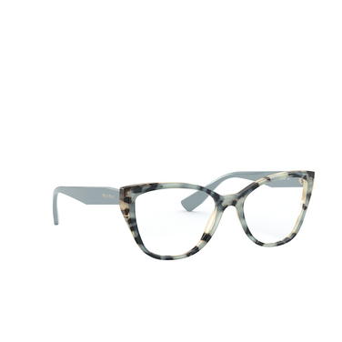 Miu Miu CORE COLLECTION Eyeglasses 08d1o1 beige havana top blue - three-quarters view