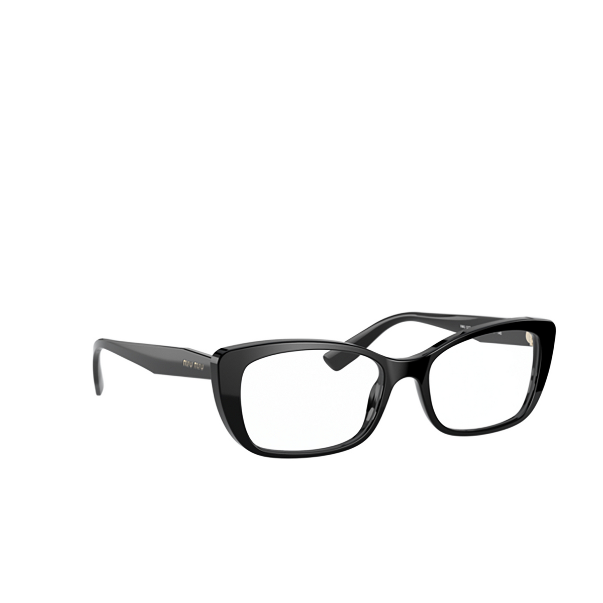 Miu Miu CORE COLLECTION Eyeglasses 1AB1O1 Black - three-quarters view