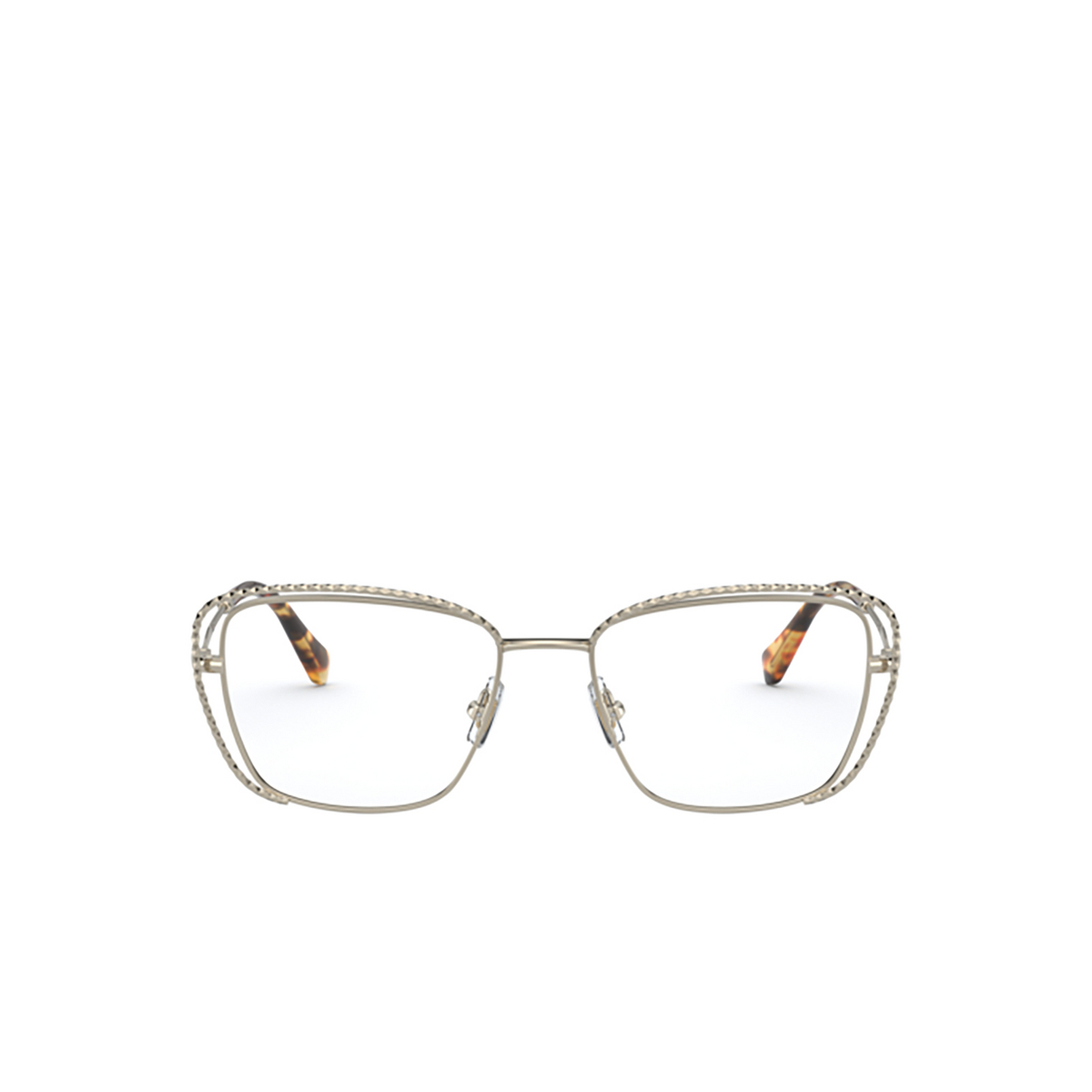 Miu Miu CORE COLLECTION Eyeglasses ZVN1O1 Pale Gold - front view