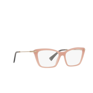 Miu Miu MU 01UV Korrektionsbrillen 06X1O1 pink opal - Dreiviertelansicht