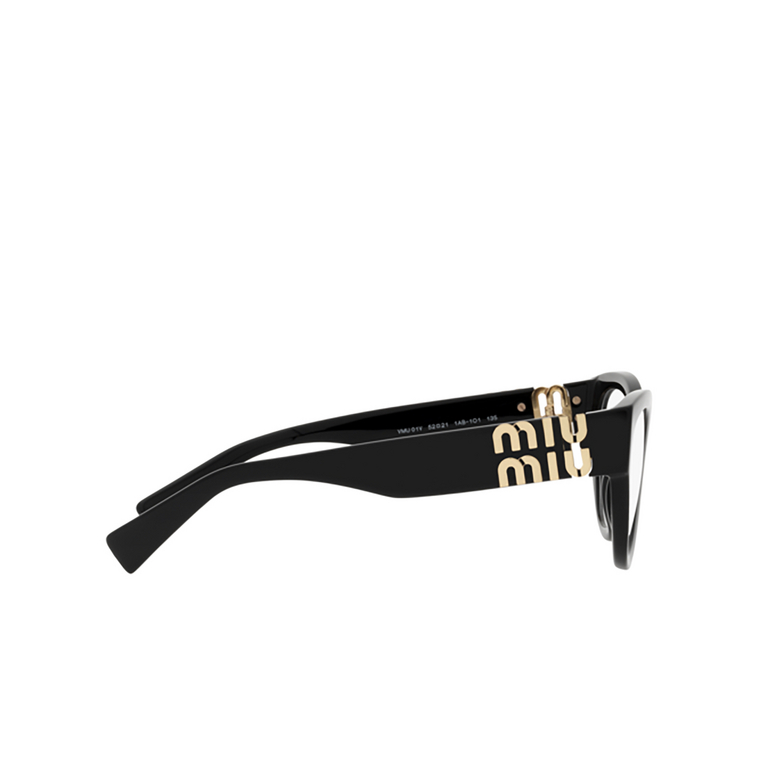 Miu Miu MU 01VV Eyeglasses 1AB1O1 black - 3/3