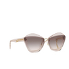 Miu Miu MU 01XS Sunglasses 09N4K0 light brown transparent - product thumbnail 2/3
