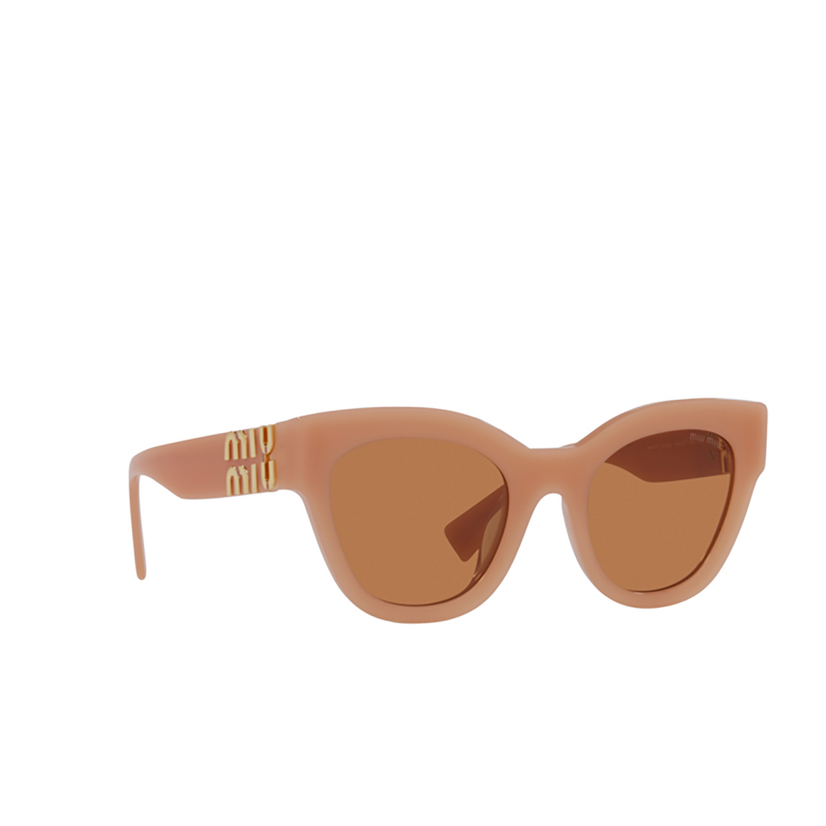 Miu Miu MU 01YS Sunglasses 14H2Z1 Caramel - three-quarters view