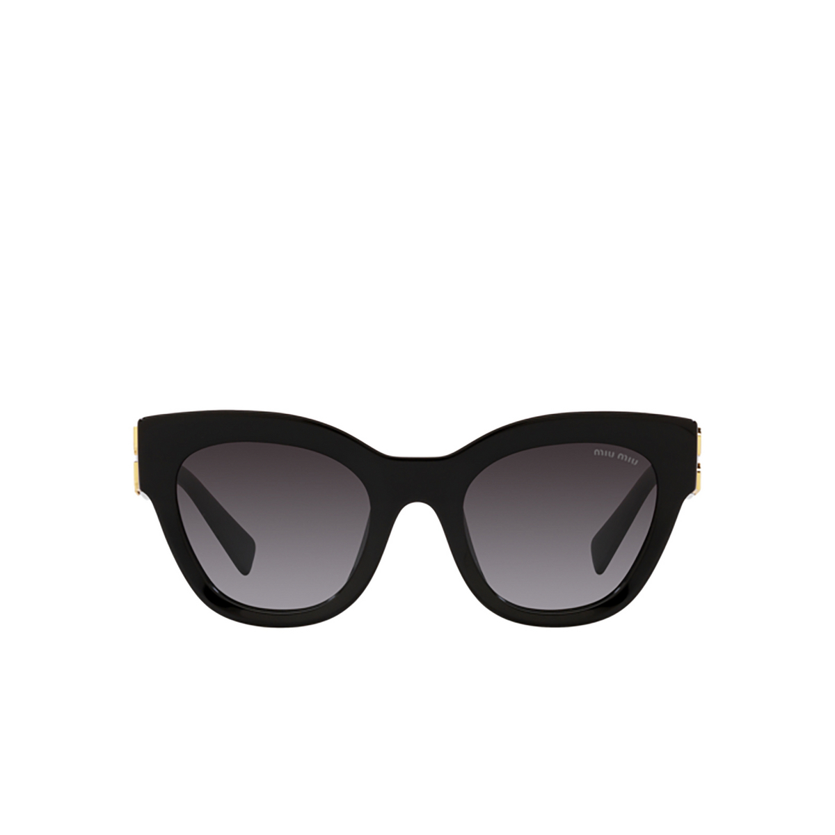 Miu Miu MU 01YS Sunglasses 1AB5D1 Black - front view