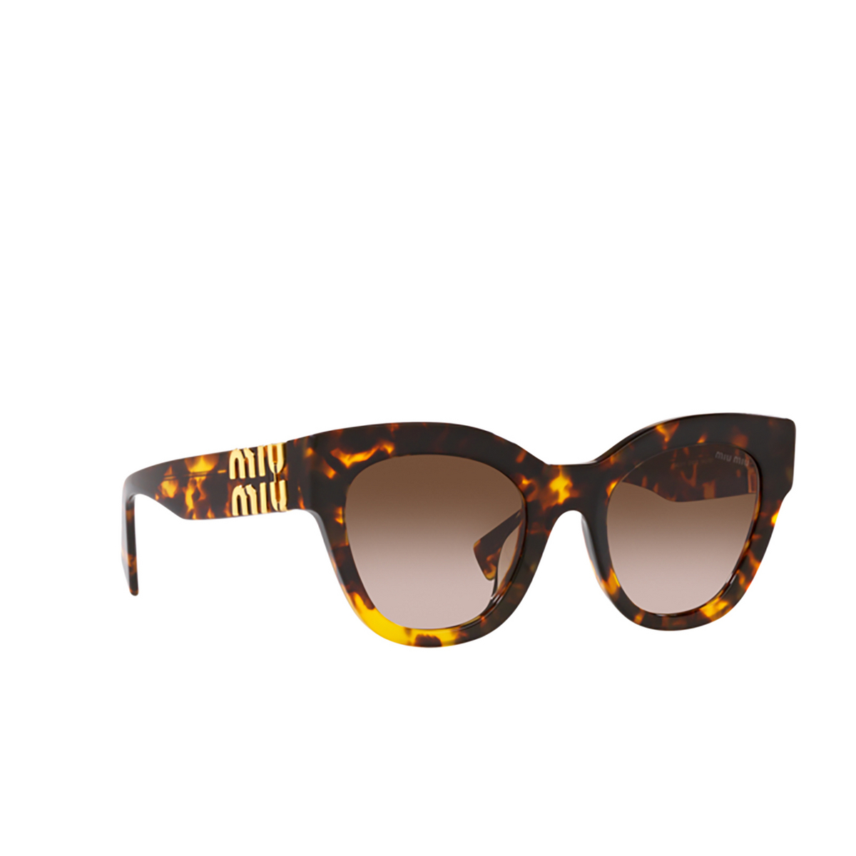 Miu Miu MU 01YS Sunglasses VAU6S1 Honey Havana - three-quarters view