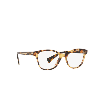 Miu Miu MU 02UV Korrektionsbrillen 7S01O1 light havana - Dreiviertelansicht