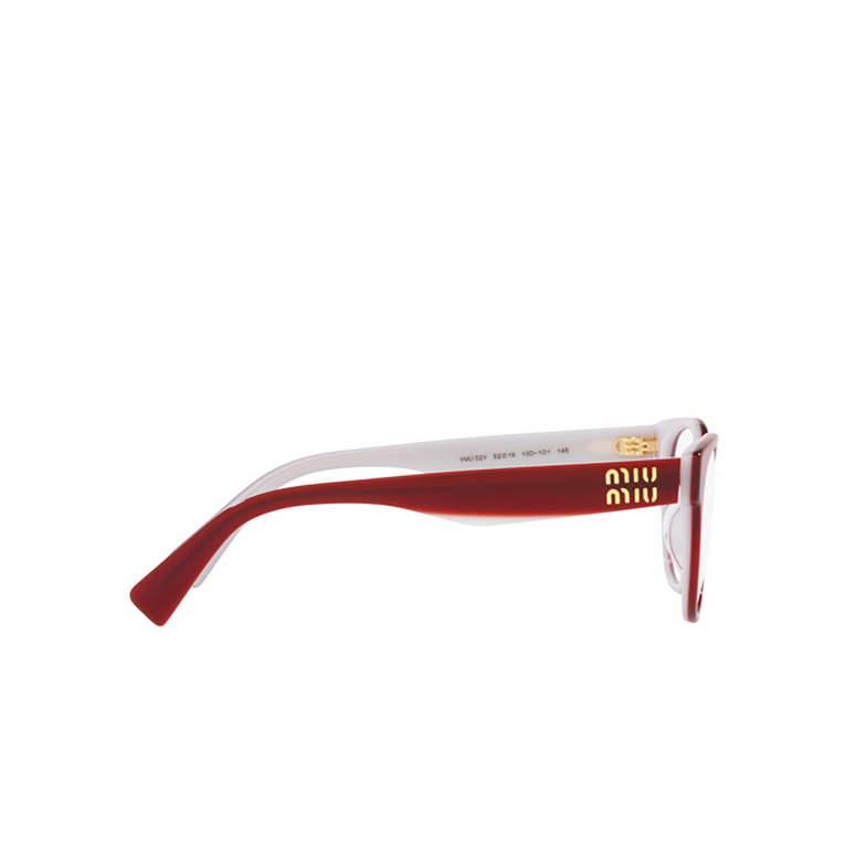 Miu Miu MU 02VV Eyeglasses 10D1O1 red white - 3/3
