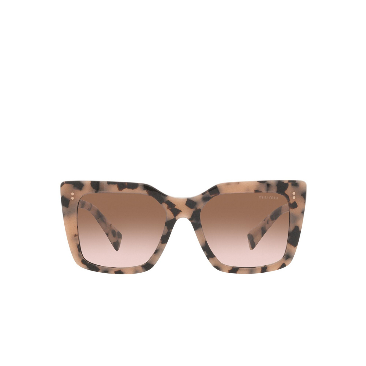 Miu Miu® Square Sunglasses: MU 02WS color Pink Havana 07D0A6 - front view.