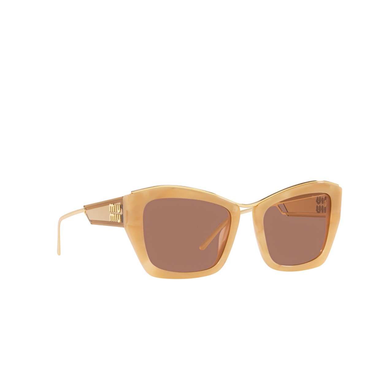 Miu Miu MU 02YS Sunglasses 17H1P1 Beige (Beige) - three-quarters view