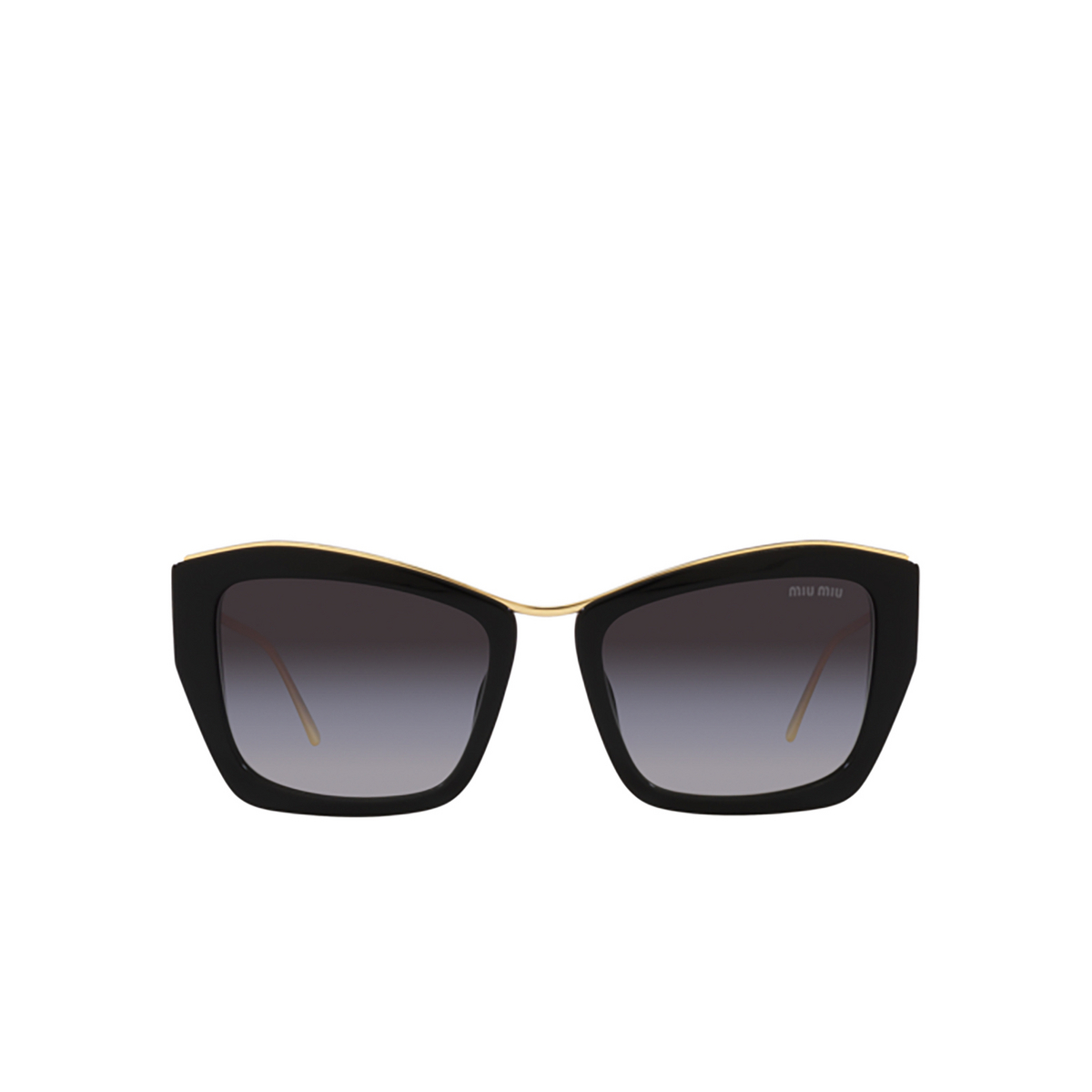 Miu Miu MU 02YS Sunglasses 1AB5D1 Black - front view