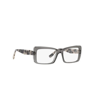 Miu Miu MU 03SV Korrektionsbrillen 09T1O1 black trasparent - Dreiviertelansicht