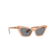 Miu Miu MU 03XS Sunglasses 02M05H pink transparent - product thumbnail 2/3