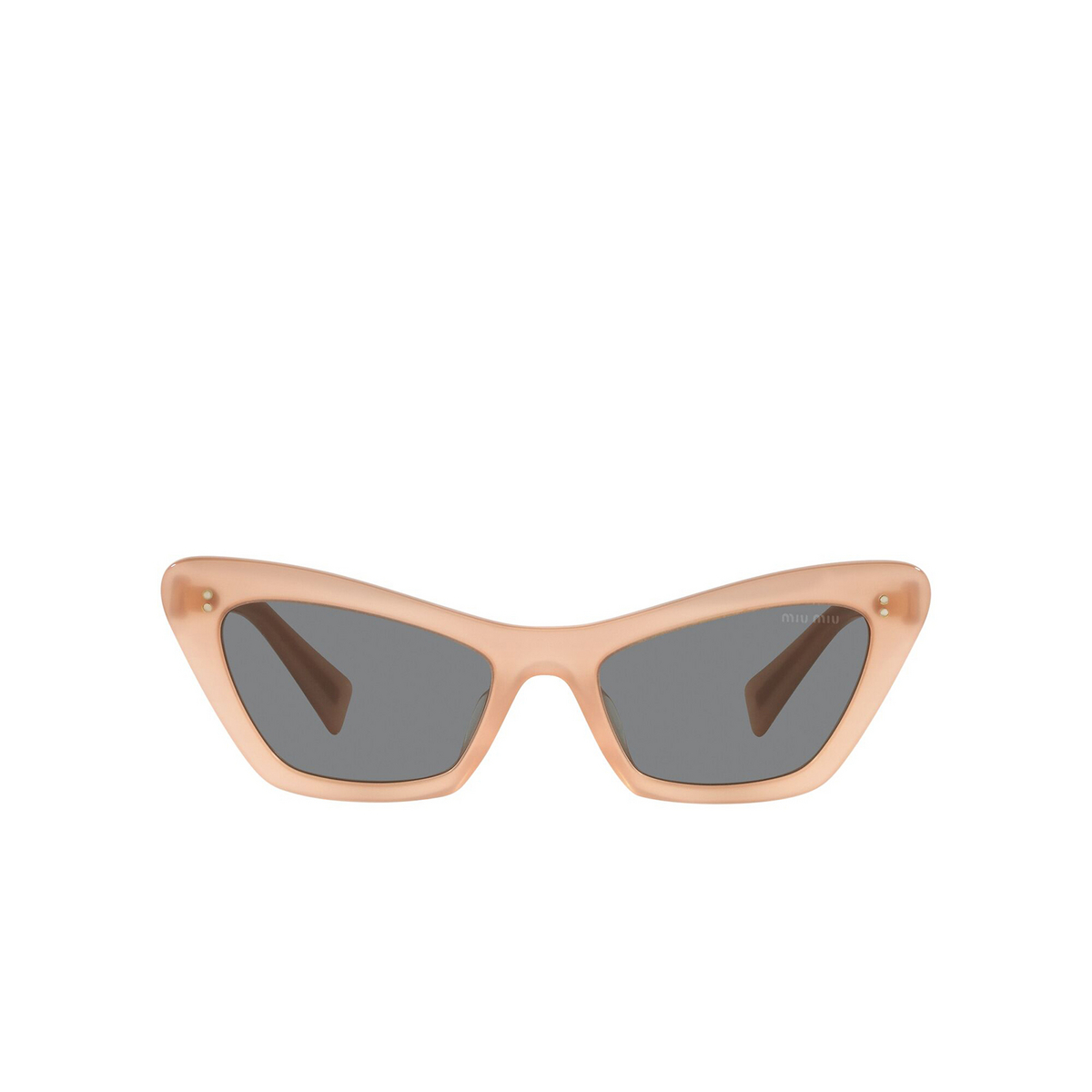 Miu Miu® Cat-eye Sunglasses: MU 03XS color Pink Transparent 02M05H - front view.