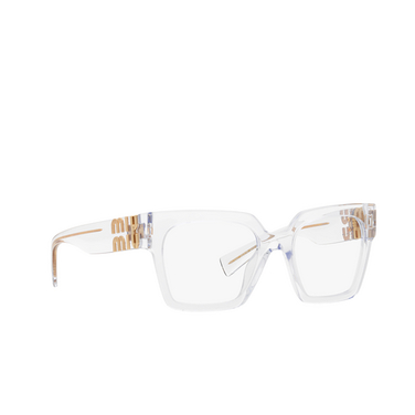 Miu Miu MU 04UV Eyeglasses 2AZ1O1 crystal - three-quarters view